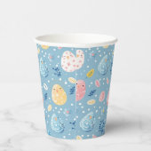 Lente Bloei Pasen 8 Papieren Bekers (Rechts)