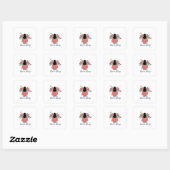 Lente Bloei Vierkante Sticker (Vel)