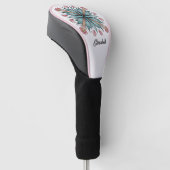 Lente bloeit: Geometrische bloemnaam Golfheadcover (Schuin)