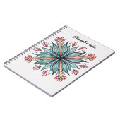 Lente bloeit: Geometrische bloemnaam Notitieboek (Linkerzijde)