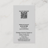 Lente Bloeit U Help ons groeien Waardering Kaart Visitekaartje (Achterkant)