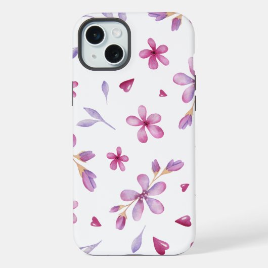Lente bloem achtergrond iPhone hoesje (Achterkant)