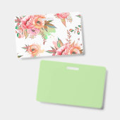 lente bloem badge (Voor- en achterkant)