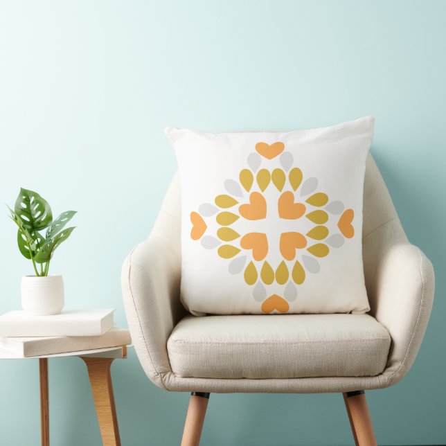 lente bloem bloemenpatroon kussen (Stoel)