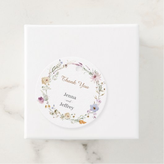 Lente Bloem Boho Bruiloft Dank u Bedankjes Labels (In situ)