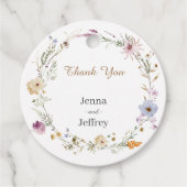 Lente Bloem Boho Bruiloft Dank u Bedankjes Labels (Voorkant)