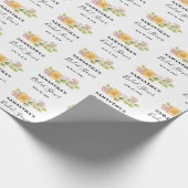Lente Bloem Bruidsfeest Cadeaupapier (Hoek)