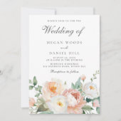 Lente bloem bruiloft botanische tuin kaart (Voorkant)