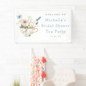 Lente Bloem Bruiloft Thee Feest Welkom Spandoek (Insitu)