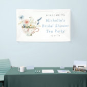 Lente Bloem Bruiloft Thee Feest Welkom Spandoek (Beurs)