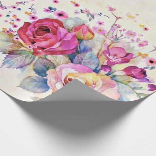 Lente bloem cadeaupapier (Hoek)