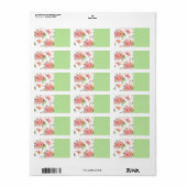 lente Bloem Etiket (Full Sheet)