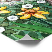 Lente Bloem Fee Narcissen en Vlinder Poster (Hoek)