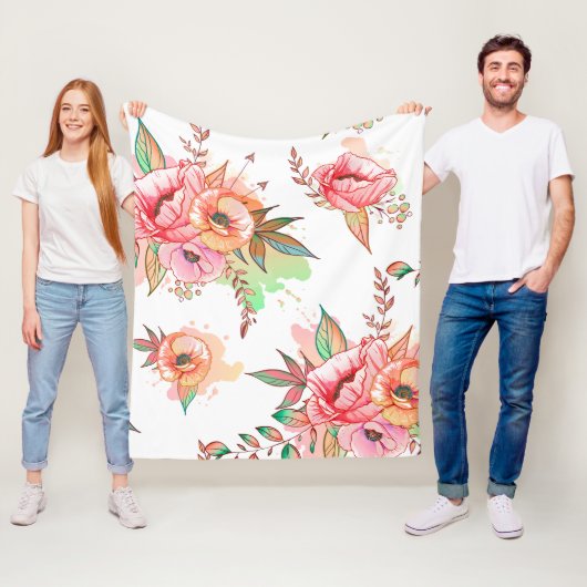 lente Bloem Fleece Deken (In situ)