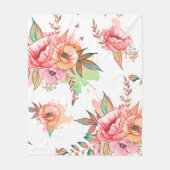 lente Bloem Fleece Deken (Voorkant)
