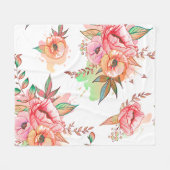 lente Bloem Fleece Deken (Voorkant (Horizontaal))