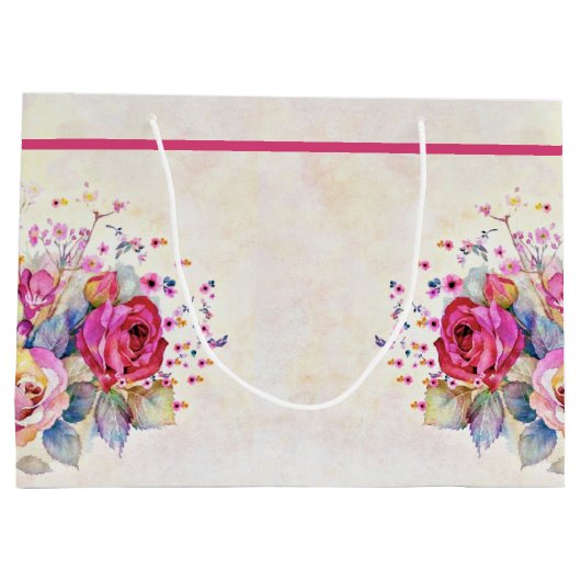 Lente bloem groot cadeauzakje (Achterkant)