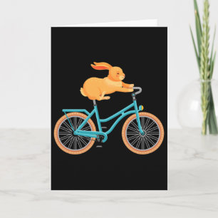 Lente Bloem Konijn Patchwork Retro Pasen Dag Bed Kaart