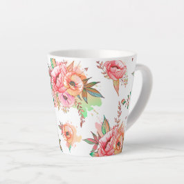 lente bloem latte mok
