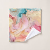 LENTE BLOEM MARMEREN WERVELING BADKAMER HANDDOEK S (Wasdoekje)