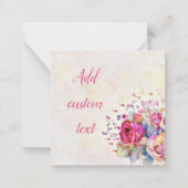 Lente bloem notitiekaartje (Voorkant)