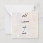 Lente bloem notitiekaartje (Achterkant)