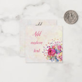 Lente bloem notitiekaartje (Voorkant / Achterkant in situ)