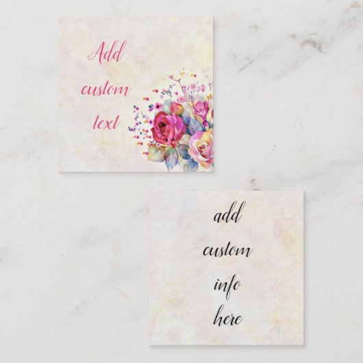 Lente bloem notitiekaartje (Voorkant / Achterkant)