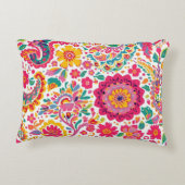 Lente Bloem Paisley Accent Kussen (Achterkant)