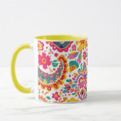Lente Bloem Paisley Mok (Links)