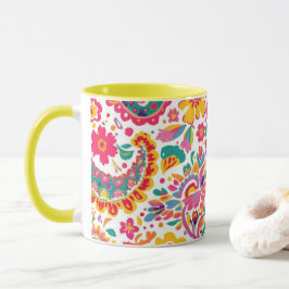 Lente Bloem Paisley Mok
