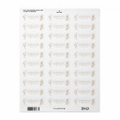 Lente Bloem Pasen Konijn Baby Shower Etiket (Full Sheet)