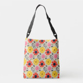 Lente Bloem Patroon Crossbody Tas (Achterkant)