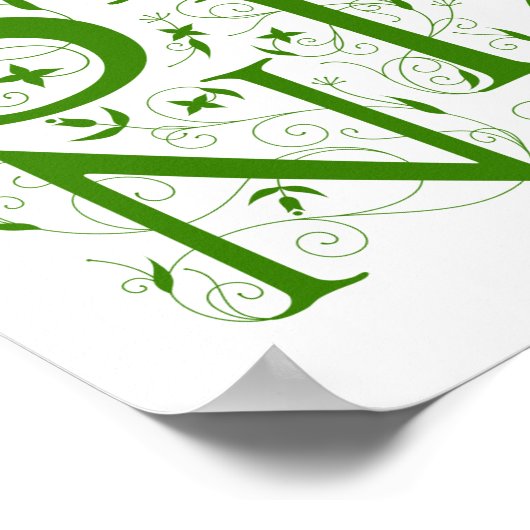 Lente bloem poster (Hoek)