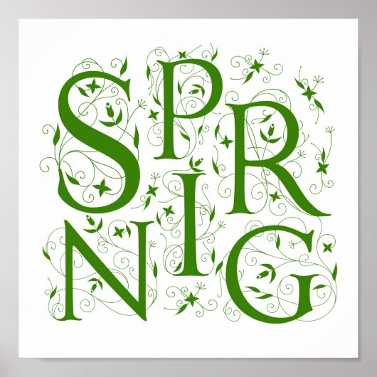 Lente bloem poster (Voorkant)