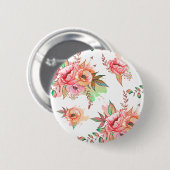lente Bloem Ronde Button 5,7 Cm (Voorkant /achterkant)