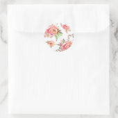 lente Bloem Ronde Sticker (Tas)