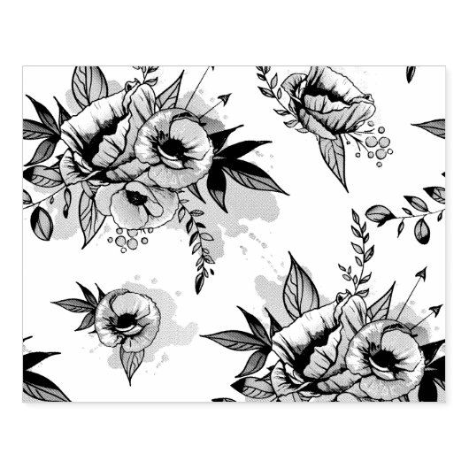 lente Bloem Rubberstempel (Afrduk)