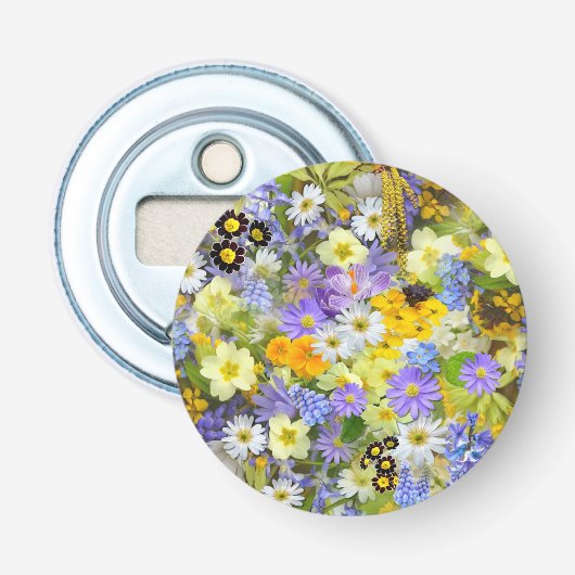 Lente Bloem Smash Button Flesopener (Voorkant)