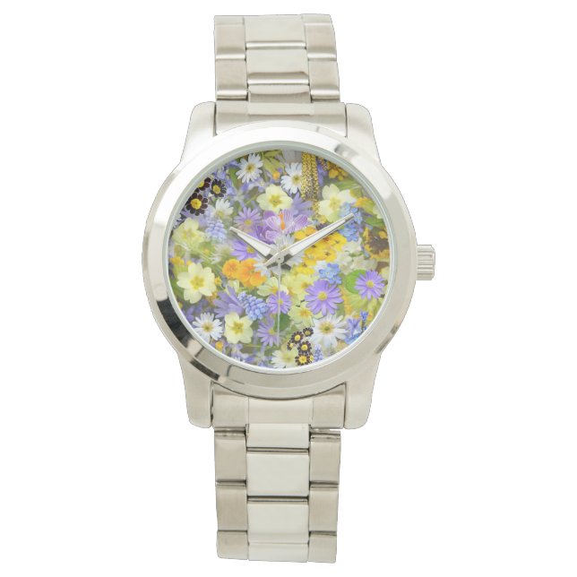Lente Bloem Smash Horloge (Voorkant)