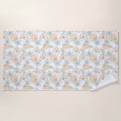 lente bloem strandhanddoek strandlaken (Voorkant)