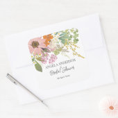 Lente Bloem Tuin Bruidsfeest Papieren Coaster Vierkante Sticker (Envelop)