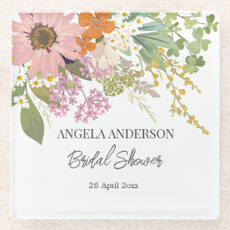 Lente Bloem Tuin Bruiloft Feest Papier Coaster Glazen Onderzetter