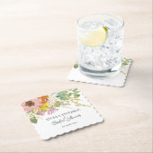 Lente Bloem Tuin Bruiloft Feest Papier Coaster Kartonnen Onderzetters (Insitu)