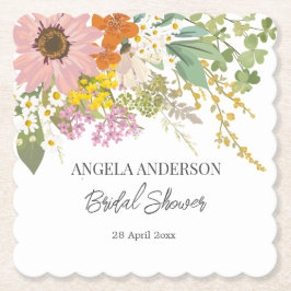 Lente Bloem Tuin Bruiloft Feest Papier Coaster Kartonnen Onderzetters