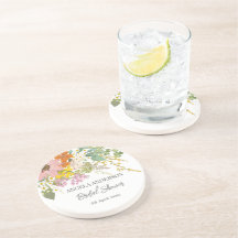 Lente Bloem Tuin Bruiloft Feest Papier Coaster