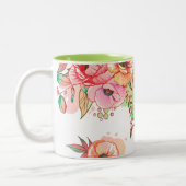 lente Bloem Tweekleurige Koffiemok (Links)
