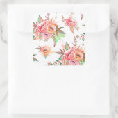 lente Bloem Vierkante Sticker (Tas)
