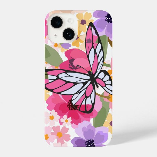 Lente Bloem Vlinder Ontwerp  iPhone Hoesje
