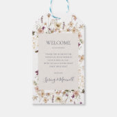 Lente Bloem | White Wedding Welcome Cadeaulabel (Voorkant)